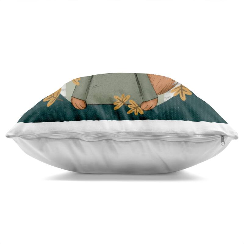 Stupell Autumnal Fox & Birch Trees Decorative Printed Throw Pillow Design by Sarah Hickman