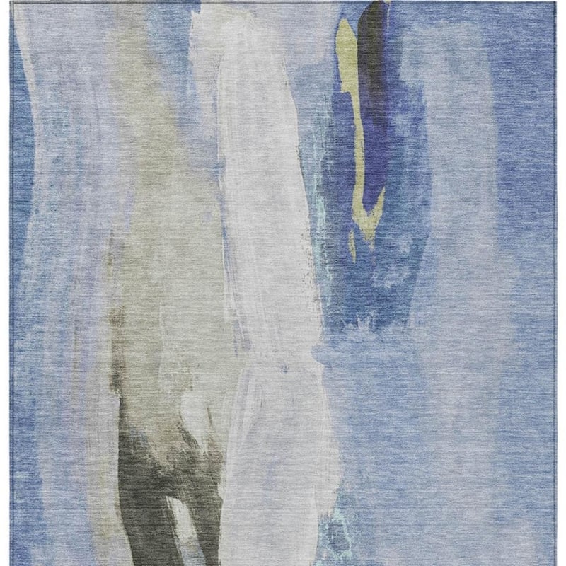 HomeRoots Abstract Transitional Rectangle Outdoor Rug