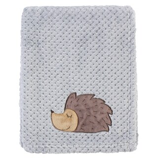 Hudson Baby Infant Boy Plush Waffle Blanket, Hedgehog, One Size - Hedgehog - One Size