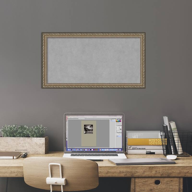 Framed Magnetic Board, Parisian Silver