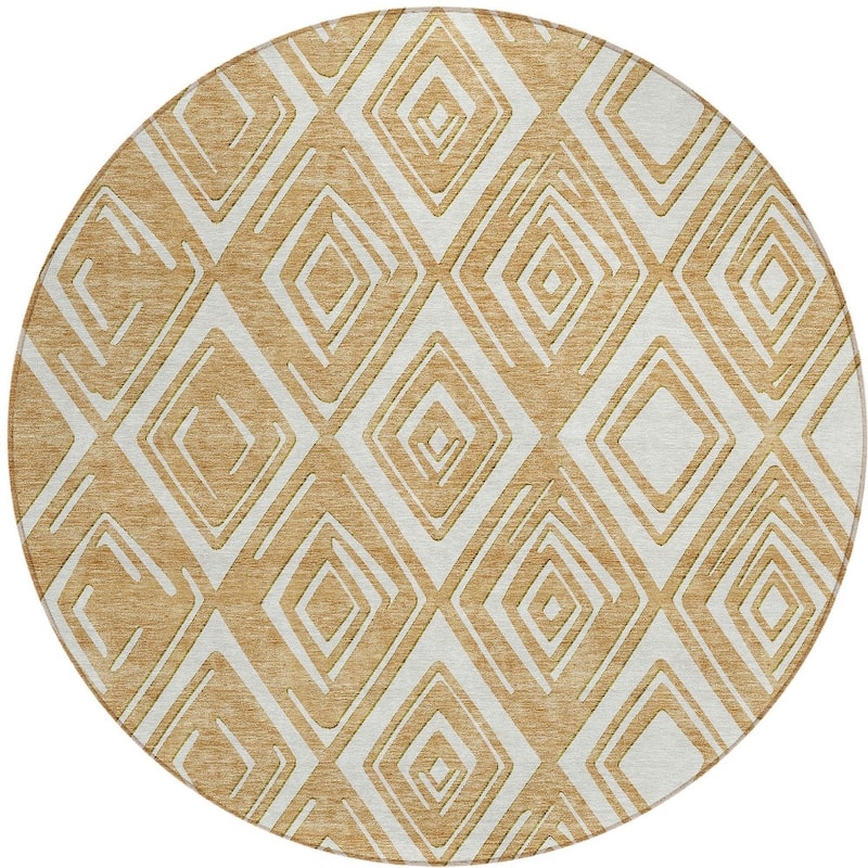 HomeRoots Geometric Transitional Rectangle Outdoor Rug