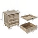 preview thumbnail 19 of 116, Wood NightStand with Metal Handle