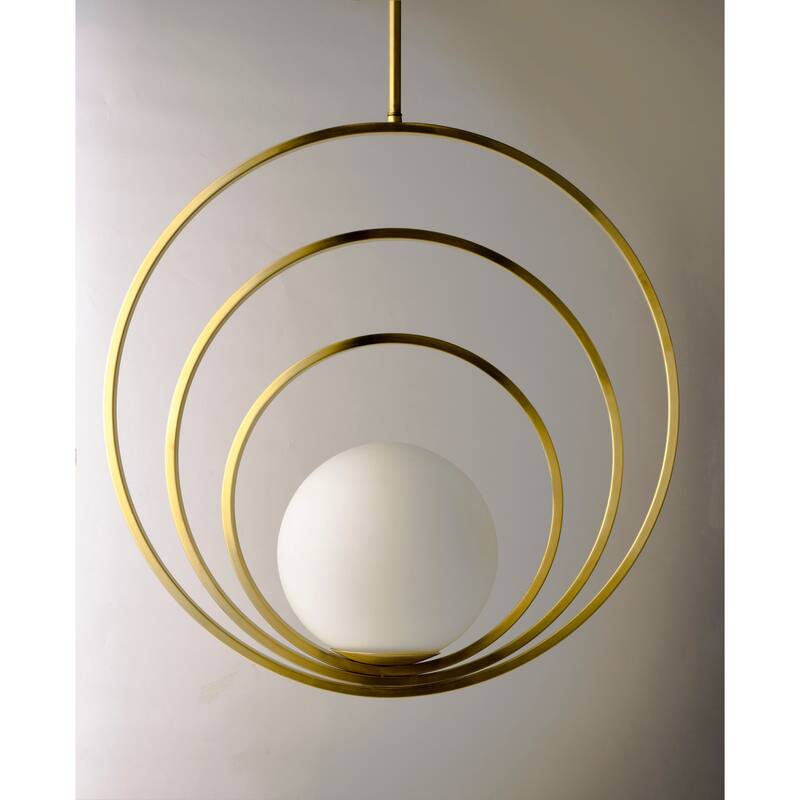 Maxim Coronet Single Light 21" Adjustable Ring Pendant