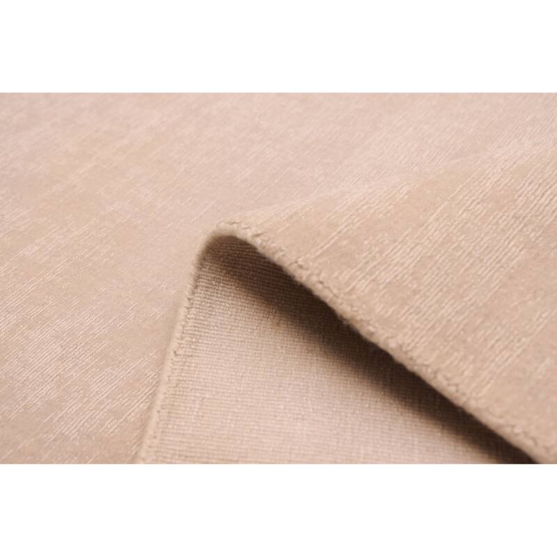 ECARPETGALLERY Hand Loomed Kashkuli Gabbeh Light Khaki Wool Rug - 8'7 x 11'8