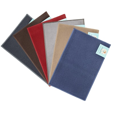 The Sloppy Chef Solid Skid-Resistant Kitchen Rug