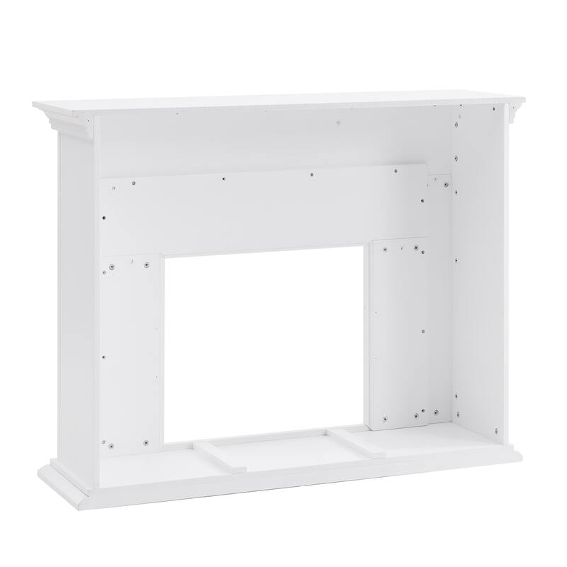 SEI Furniture Torton Contemporary Color Changing Electric Fireplace with Marble Tiled Mantel