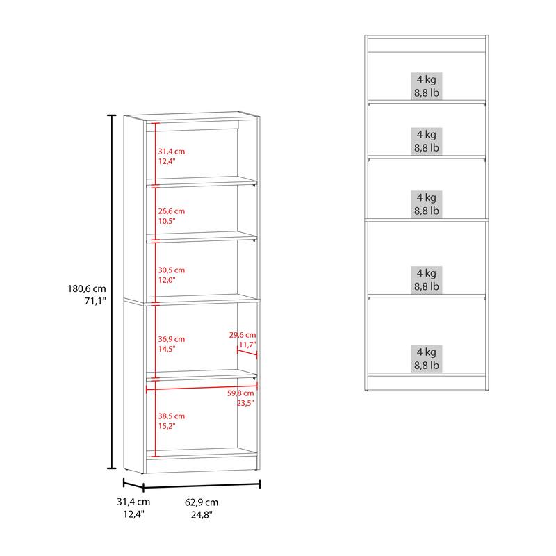 2-Door Bookcase with Upper Shelves,FSC Certified CPSIA Compliant,Easy to Assemble