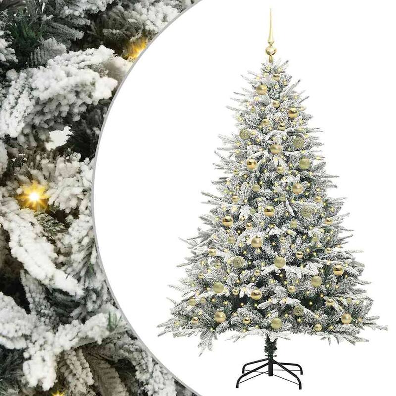 vidaXL Artificial Christmas Tree Green PVC
