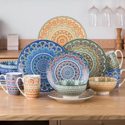 vancasso Mandala Bohemian Porcelain Dinnerware Set (Service for 4)