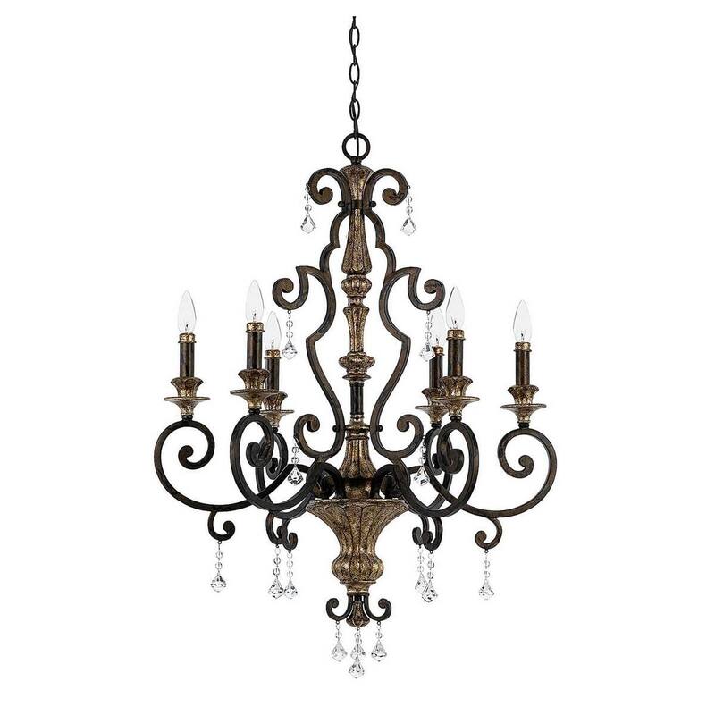 Marquette 6-Light Chandelier in Heirloom