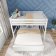 preview thumbnail 4 of 3, Max and Lily L-Shaped Full over Queen Bunk Bed with Ladder on End