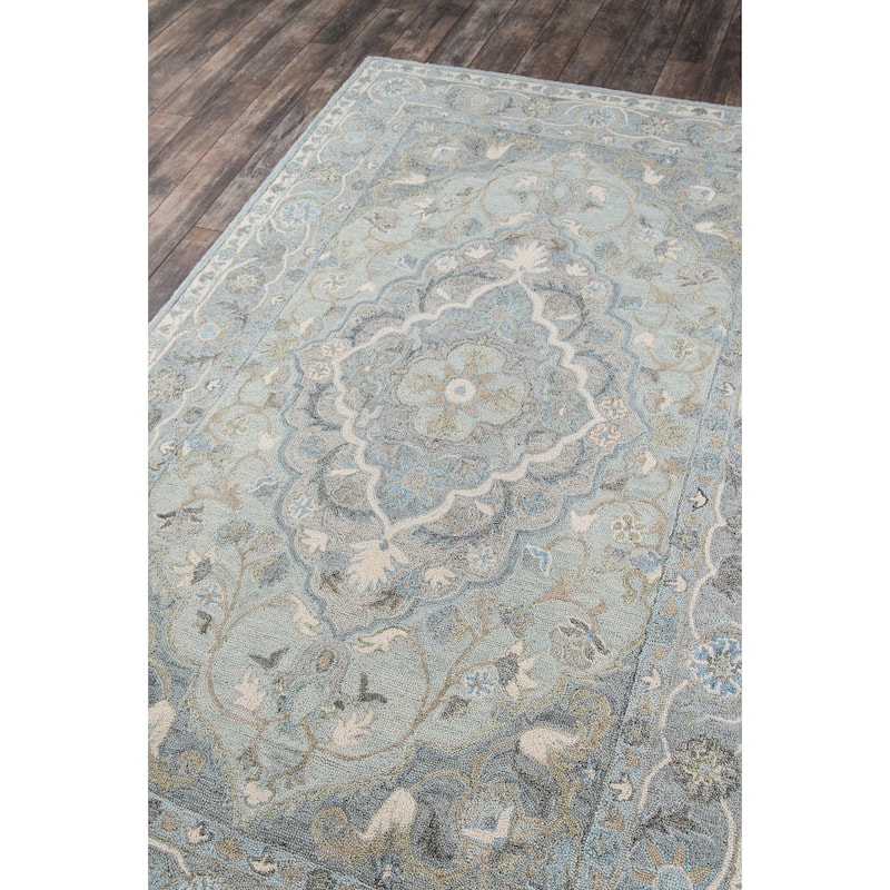 Momeni Tangier Hand Tufted Wool Traditional Medallion Area Rug