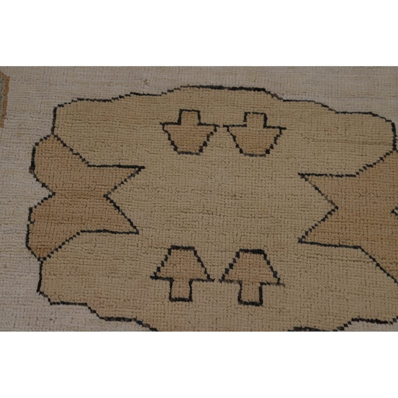 Vegetable Dye Gabbeh Oriental Area Rug Handmade Wool Carpet - 5'1" x 8'2"