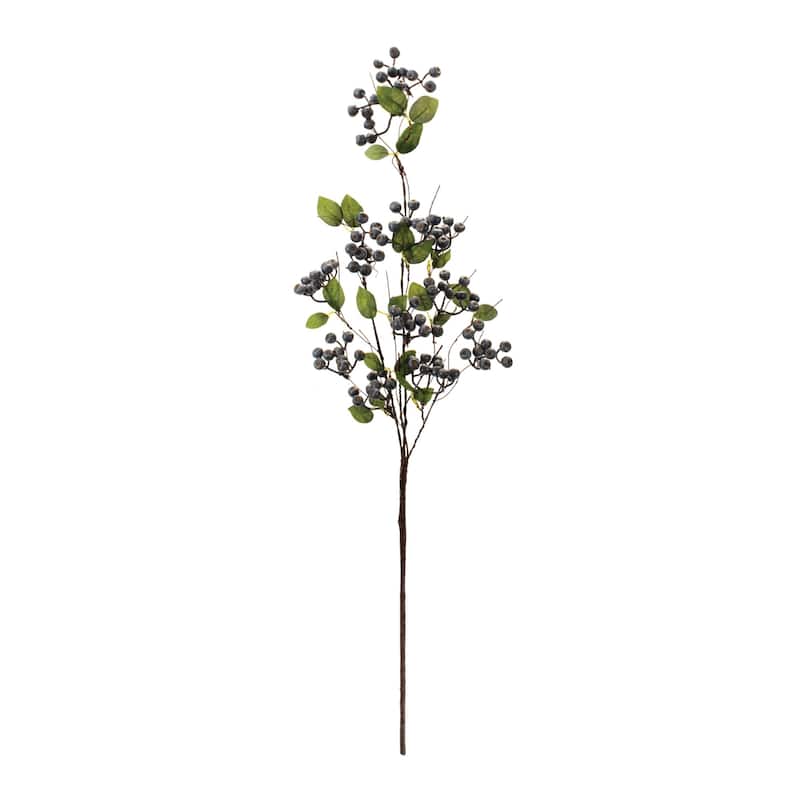 Blueberry Foliage Artificial Sprays - 34" - Set of 2