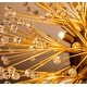 preview thumbnail 4 of 6, Modern 6-Light Glowworm Firefly Sputnik Crystal Globe Chandelier In Antique Gold
