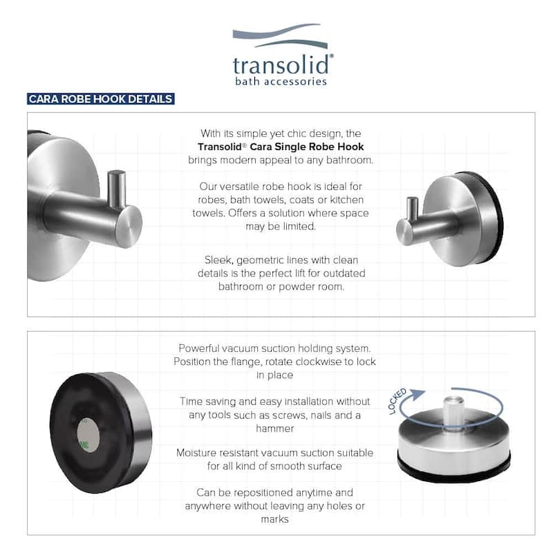 Transolid CRH Cara Single Robe Hook