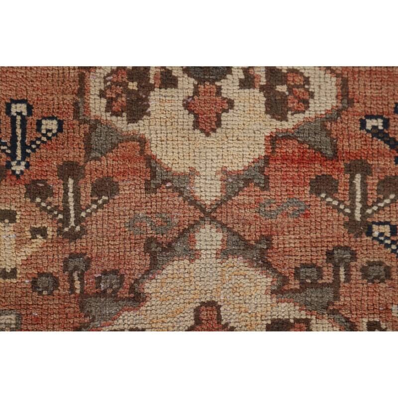 Bakhtiari Persian Vintage Rug Handmade Wool Carpet - 5'3"x 9'11"