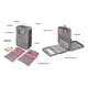 preview thumbnail 3 of 9, Badger Basket Pack Pretty Double Doll Carrier with 2 Sleeping Bags for 18-inch Dolls -Gray/Stars