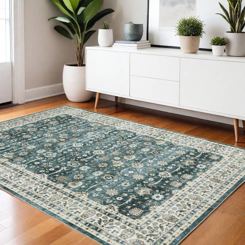 HomeRoots Oriental Traditional Runner Area Rug - 66.14 in. x 42.13 in.  x 0.12 in.