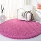 preview thumbnail 56 of 187, SAFAVIEH California Shag Izat 2-inch Thick Area Rug 6'7" x 6'7" Round - Pink