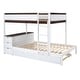 preview thumbnail 65 of 106, Roomfitters Twin/Full Bunk Bed with Twin Trundle, Built-in Storage, Desk, Sturdy Wooden Frame, Functional and Space-Saving