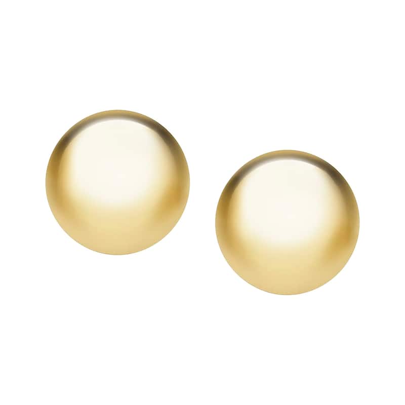 Victoria Townsend Yellow Gold over Sterling Silver Round Ball Stud Earrings