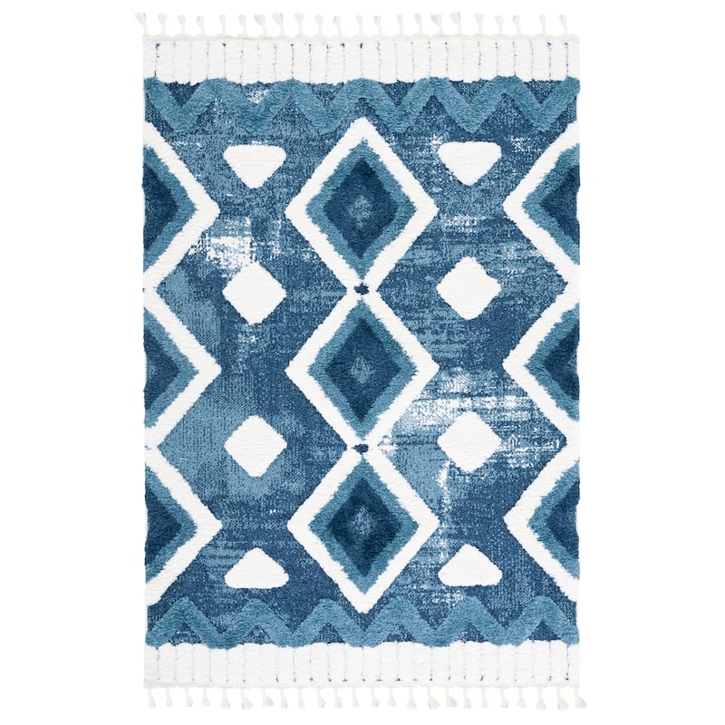 SAFAVIEH Moroccan Tassel Shag Veta 2-inch Thick Rug