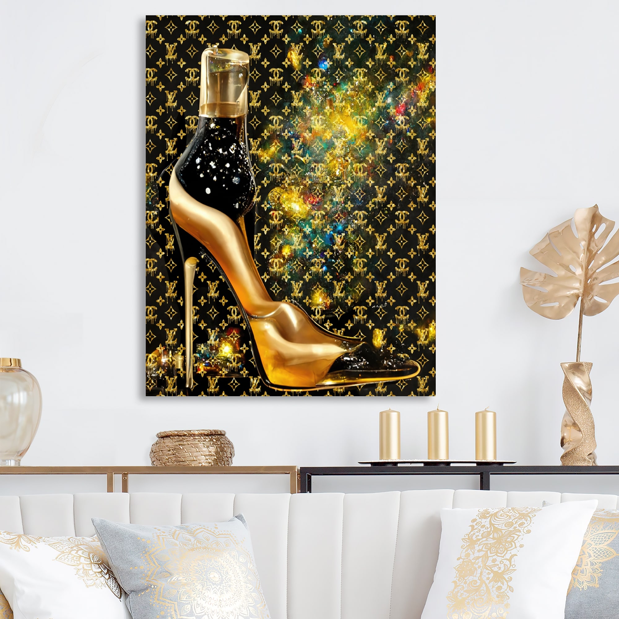 Designart 'Luxurious Stilettos VI' Fashion Shoes Metal Wall Art - Bed Bath  & Beyond - 37843184