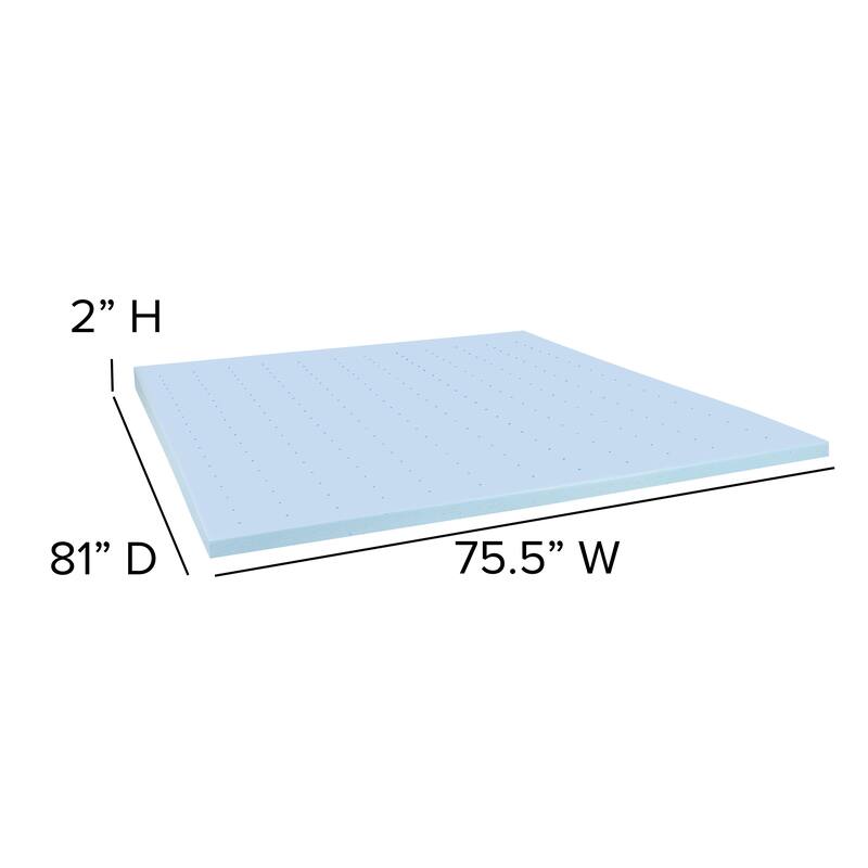 10" Mattress & Gel Memory Foam Topper Bundle Set
