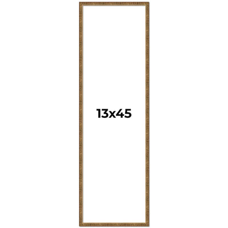 13x45 Frame Gold Solid Wood Picture Frame - Complete Modern Photo