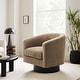 preview thumbnail 115 of 122, UIXE 360° Swivel Barrel Accent Chair Armchair For Living Room Single - Camel-Corduroy