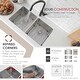 preview thumbnail 3 of 10, Undermount 32" Double Bowl Stainless Steel 16G Kitchen Sink S-301XG - 32" x 18" x 10"