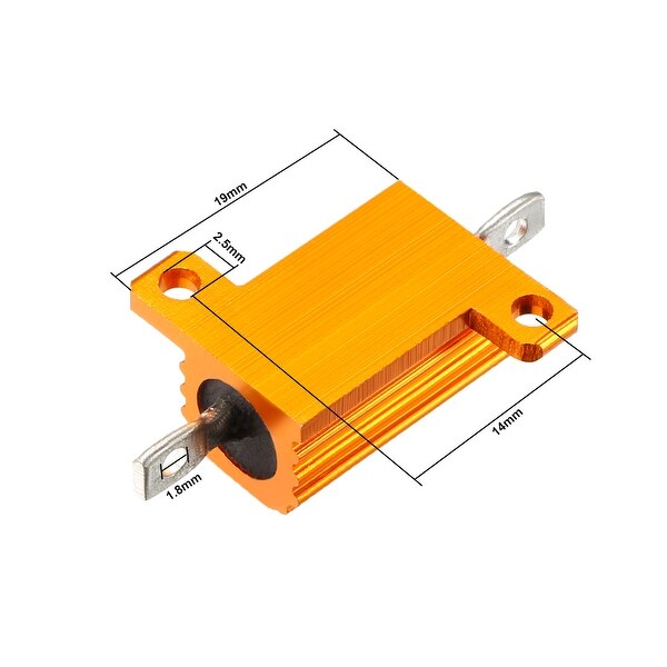 Sourcing Map 2 Resistori In Alluminio 100W 120 Ohm, Wirewound Verdi Per LED, Convertitori E Alimentatori - 4
