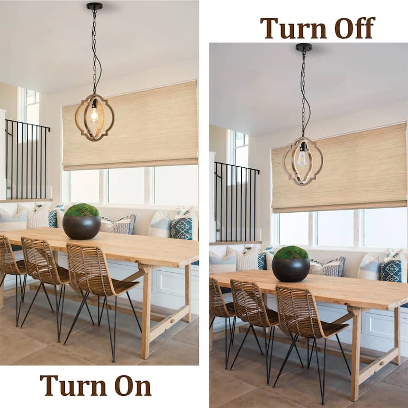 Farmhouse Chandelier, Retro Country Dining Room Lamp, Bulb Not Included