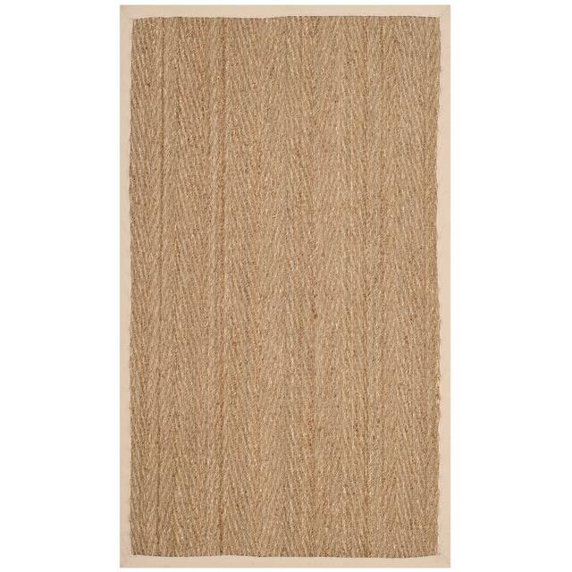 SAFAVIEH Natural Fiber Oceana Herringbone Seagrass Rug