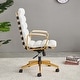preview thumbnail 11 of 30, LUXMOD® Office Chair Faux Leather Gold Frame Adjustable and Swivel