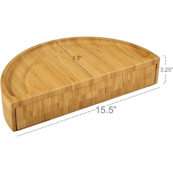Picnic at Ascot Personalized Patented Bamboo Swiveling Cheese