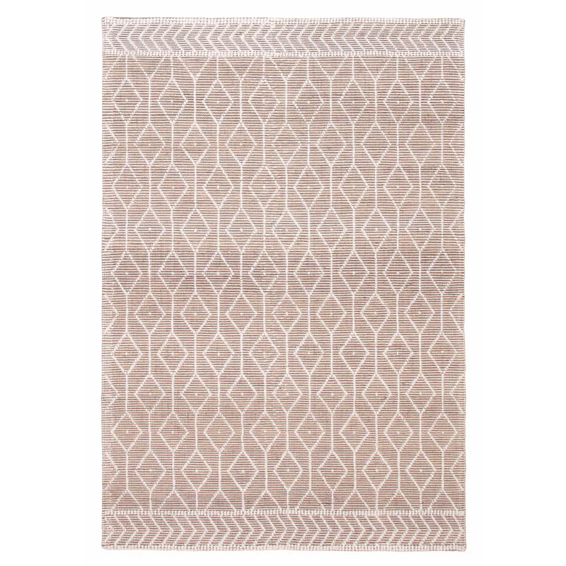 ECARPETGALLERY Braid weave Sienna Taupe Wool Rug - 6'2 x 9'0 - Taupe - 6'2 x 9'0