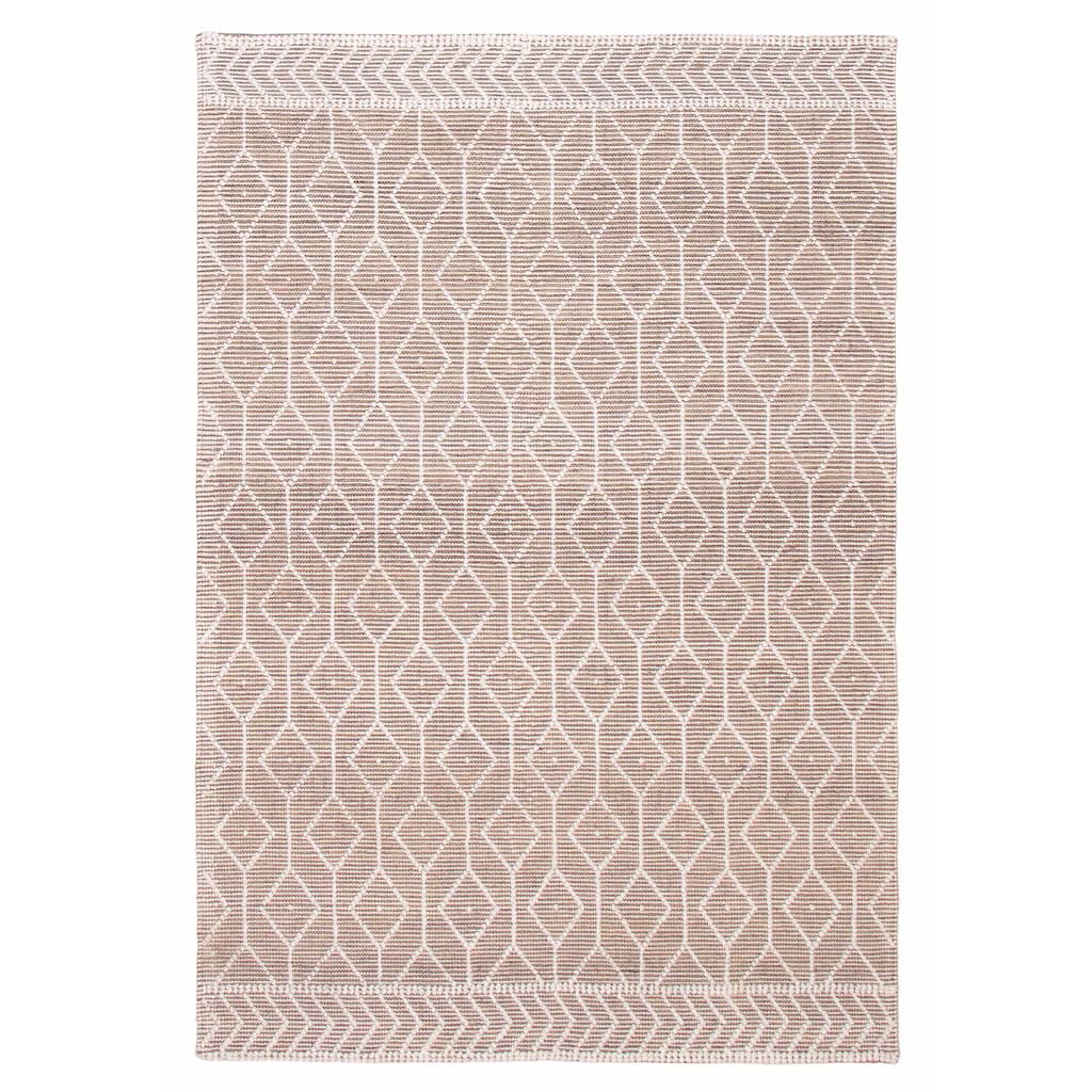 ECARPETGALLERY Braid weave Sienna Taupe Wool Rug - 6'2 x 9'0