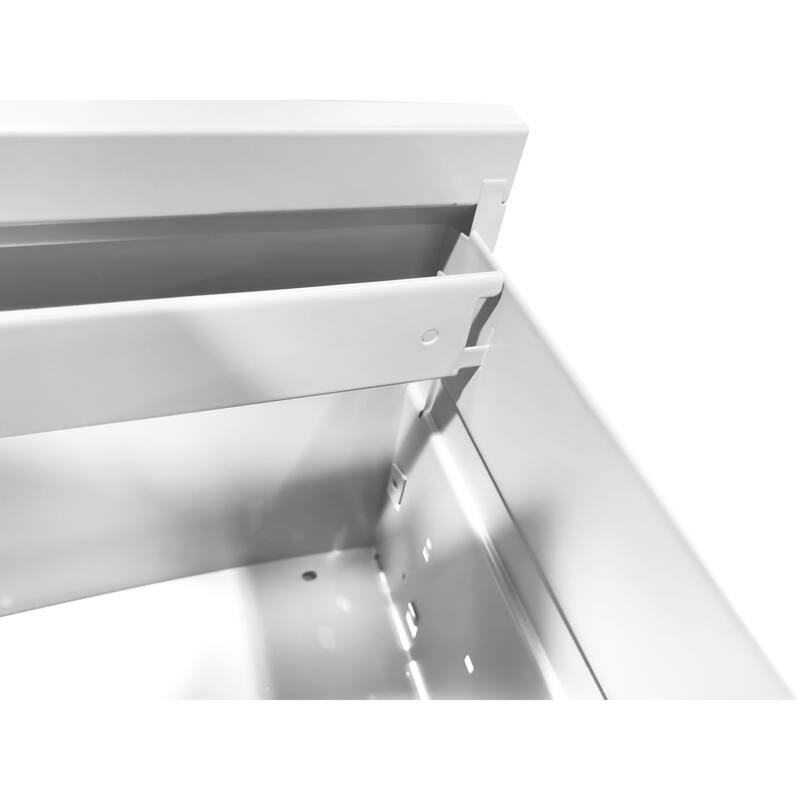 2 Drawer Metal Vertical File Cabinet with Lock Office Home Steel Vertical File Cabinet for A4 Legal/Letter Size