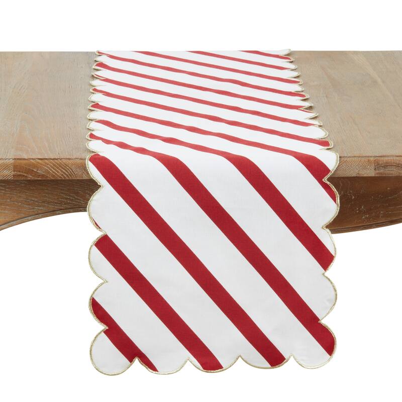 Scalloped Table Runner - 16"x72" - Gold
