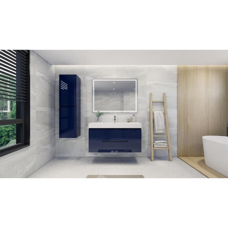 Baillie 48'' Wall-Mounted Vanity with Reinforced Acrylic Sink
