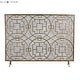 preview thumbnail 2 of 0, Elk Home Geometric Antique Bronze Metal Fire Screen