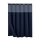 preview thumbnail 17 of 49, Cotton Blend Honeycomb Waffle Shower Curtain with Snap-in Liner