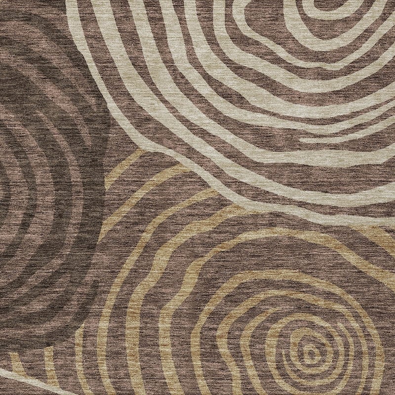 HomeRoots Abstract Transitional Rectangle Outdoor Rug