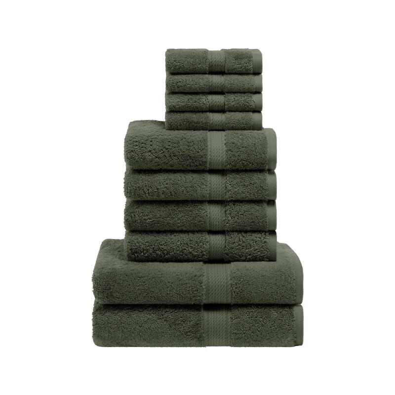 Superior Egyptian Cotton Heavyweight Solid Plush Towel Set