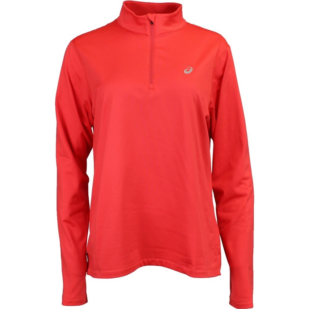 Shop Asics Womens Silver Long Sleeve 1 2 Zip Winter Running