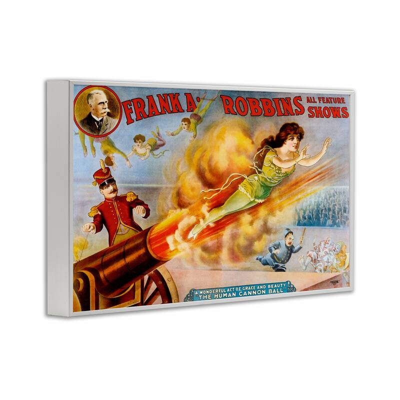 Stupell Vintage Circus Advertisement Framed Giclee Art Design By Marcus Jules