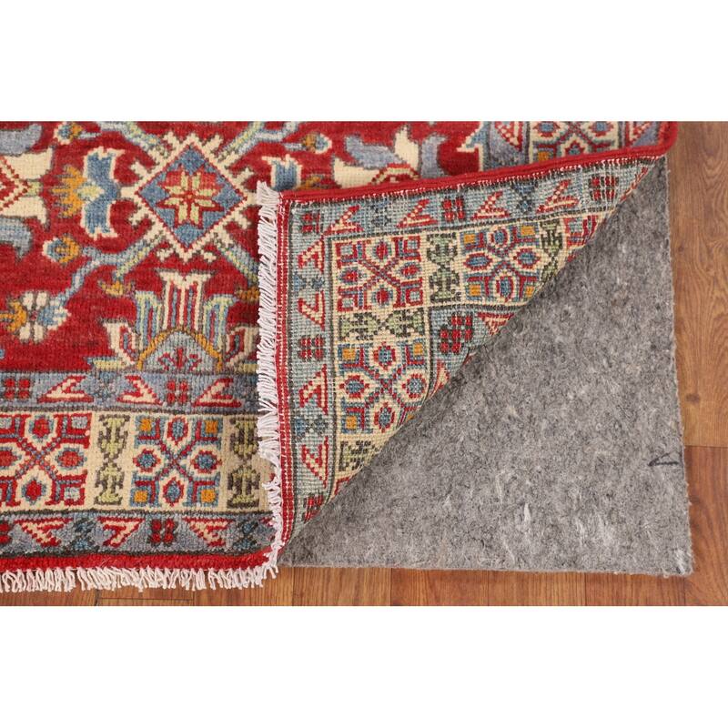 Red Kazak Oriental Foyer Rug Handmade Traditional Wool Carpet - 2'11" x 4'0"