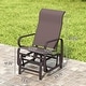 preview thumbnail 12 of 32, Outsunny Outdoor Glider Chair Set of 2, Gliders for Outside Patio with Smooth Rocking Mechanism